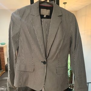 Banana Republic Pin Stripe Navy/White Suit Ryan Fit Pants